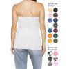 image:imageSTRETCH IS COMFORT Womens amp Plus Mid and Long Length Tube Top  X Small  5XWhite