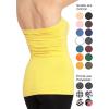 image:imageSTRETCH IS COMFORT Womens amp Plus Mid and Long Length Tube Top  X Small  5XYellow
