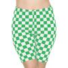 image:imageSTRETCH IS COMFORT Biker Shorts for Women  Womens Athletic Workout Shorts  Cotton  Small  5XCheckered Green