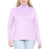 image:imageSTRETCH IS COMFORT Womens Plus Size Relaxed Long Sleeve Turtleneck  XL  7XLavender