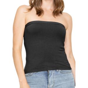 image:imageSTRETCH IS COMFORT Womens amp Plus Mid and Long Length Tube Top  X Small  5XBlack