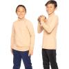 image:imageSTRETCH IS COMFORT Boys Long Sleeve Turtleneck Shirt  Soft Stretchy Lightweight Base Layer Everyday Top  216Beige