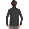 image:imageSTRETCH IS COMFORT Boys Long Sleeve Turtleneck Shirt  Soft Stretchy Lightweight Base Layer Everyday Top  216Black