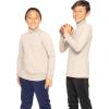 image:imageSTRETCH IS COMFORT Boys Long Sleeve Turtleneck Shirt  Soft Stretchy Lightweight Base Layer Everyday Top  216Cream