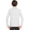 image:imageSTRETCH IS COMFORT Boys Long Sleeve Turtleneck Shirt  Soft Stretchy Lightweight Base Layer Everyday Top  216Heather Gray