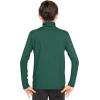 image:imageSTRETCH IS COMFORT Boys Long Sleeve Turtleneck Shirt  Soft Stretchy Lightweight Base Layer Everyday Top  216Hunter Green