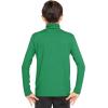 image:imageSTRETCH IS COMFORT Boys Long Sleeve Turtleneck Shirt  Soft Stretchy Lightweight Base Layer Everyday Top  216Kelly Green