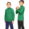 image:imageSTRETCH IS COMFORT Boys Long Sleeve Turtleneck Shirt  Soft Stretchy Lightweight Base Layer Everyday Top  216Kelly Green