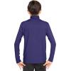 image:imageSTRETCH IS COMFORT Boys Long Sleeve Turtleneck Shirt  Soft Stretchy Lightweight Base Layer Everyday Top  216Navy Blue
