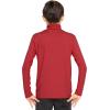 image:imageSTRETCH IS COMFORT Boys Long Sleeve Turtleneck Shirt  Soft Stretchy Lightweight Base Layer Everyday Top  216Red