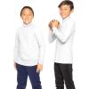 image:imageSTRETCH IS COMFORT Boys Long Sleeve Turtleneck Shirt  Soft Stretchy Lightweight Base Layer Everyday Top  216White