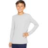 image:imageSTRETCH IS COMFORT Boys Oh So Soft Long Sleeve Top Crew Neck  416Heather Gray