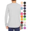 image:imageSTRETCH IS COMFORT Boys Oh So Soft Long Sleeve Top Crew Neck  416Heather Gray