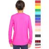 image:imageSTRETCH IS COMFORT Boys Oh So Soft Long Sleeve Top Crew Neck  416Neon Hot Pink