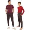 image:imageSTRETCH IS COMFORT Boys Slim Fit Jogger Play Pants  Soft PullOn Lounge Bottoms  Everyday School or Playwear  XSXLDark Brown