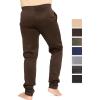 image:imageSTRETCH IS COMFORT Boys Slim Fit Jogger Play Pants  Soft PullOn Lounge Bottoms  Everyday School or Playwear  XSXLDark Brown