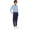 image:imageSTRETCH IS COMFORT Boys Slim Fit Jogger Play Pants  Soft PullOn Lounge Bottoms  Everyday School or Playwear  XSXLNavy Blue