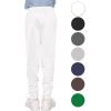 image:imageSTRETCH IS COMFORT Boys Slim Fit Jogger Play Pants  Soft PullOn Lounge Bottoms  Everyday School or Playwear  XSXLWhite