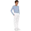 image:imageSTRETCH IS COMFORT Boys Slim Fit Jogger Play Pants  Soft PullOn Lounge Bottoms  Everyday School or Playwear  XSXLWhite