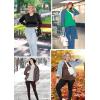 image:imageSTRETCH IS COMFORT Womens Long Sleeve Lay Flat Crew Neck Tee  Everyday Top  Plus amp Regular Sizes S5XRed