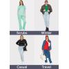 image:imageSTRETCH IS COMFORT Womens Long Sleeve Lay Flat Crew Neck Tee  Everyday Top  Plus amp Regular Sizes S5XRed