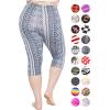 image:imageSTRETCH IS COMFORT Womens and Plus Size Oh So Soft Knee amp Full Length Leggings  Lots of Prints  Adult Sizes S7XBoho Blue Chakra