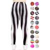 image:imageSTRETCH IS COMFORT Womens and Plus Size Oh So Soft Knee amp Full Length Leggings  Lots of Prints  Adult Sizes S7XVertical Black and White Stripes
