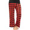 Red Plaid Straight Leg