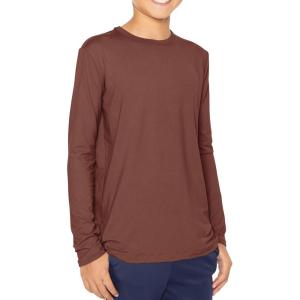 image:imageSTRETCH IS COMFORT Boys Oh So Soft Long Sleeve Top Crew Neck  416Almond