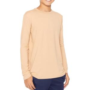 image:imageSTRETCH IS COMFORT Boys Oh So Soft Long Sleeve Top Crew Neck  416Beige