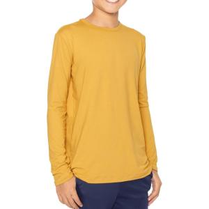 image:imageSTRETCH IS COMFORT Boys Oh So Soft Long Sleeve Top Crew Neck  416Mustard Yellow
