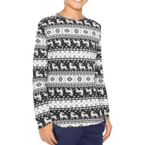 image:imageSTRETCH IS COMFORT Boys Oh So Soft Long Sleeve Top Crew Neck  416Reindeer