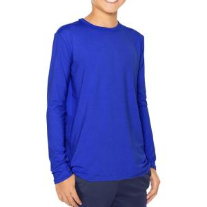 image:imageSTRETCH IS COMFORT Boys Oh So Soft Long Sleeve Top Crew Neck  416Royal Blue