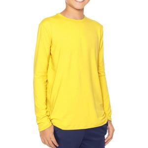 image:imageSTRETCH IS COMFORT Boys Oh So Soft Long Sleeve Top Crew Neck  416Yellow