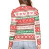 image:imageSTRETCH IS COMFORT Womens and Plus Oh So Soft Long Sleeve Crew Neck Top  Small  3XRed Reindeer