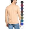 image:imageSTRETCH IS COMFORT Mens Oh So Soft Long Sleeve Top Crew Neck and Turtleneck  Small  3XBeige