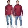image:imageSTRETCH IS COMFORT Mens Oh So Soft Long Sleeve Top Crew Neck and Turtleneck  Small  3XBurgundy