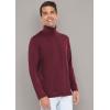 image:imageSTRETCH IS COMFORT Mens Oh So Soft Long Sleeve Top Crew Neck and Turtleneck  Small  3XBurgundy