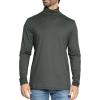 image:imageSTRETCH IS COMFORT Mens Oh So Soft Long Sleeve Top Crew Neck and Turtleneck  Small  3XCharcoal Gray