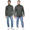image:imageSTRETCH IS COMFORT Mens Oh So Soft Long Sleeve Top Crew Neck and Turtleneck  Small  3XCharcoal Gray