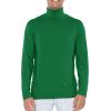image:imageSTRETCH IS COMFORT Mens Oh So Soft Long Sleeve Top Crew Neck and Turtleneck  Small  3XKelly Green
