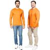 image:imageSTRETCH IS COMFORT Mens Oh So Soft Long Sleeve Top Crew Neck and Turtleneck  Small  3XOrange