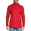 image:imageSTRETCH IS COMFORT Mens Oh So Soft Long Sleeve Top Crew Neck and Turtleneck  Small  3XRed