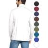 image:imageSTRETCH IS COMFORT Mens Oh So Soft Long Sleeve Top Crew Neck and Turtleneck  Small  3XWhite