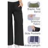 image:imageSTRETCH IS COMFORT Womens amp Plus Size Relaxed Fit Cotton Wide Leg Pants with Pockets  Soft Ankle Length  S5XLNavy Blue