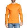 image:imageSTRETCH IS COMFORT Mens Oh So Soft Long Sleeve Top Crew Neck and Turtleneck  Small  3XOrange