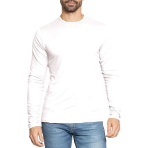 image:imageSTRETCH IS COMFORT Mens Oh So Soft Long Sleeve Top Crew Neck and Turtleneck  Small  3XWhite