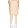 image:imageSTRETCH IS COMFORT Girls Knee to Midi Length Aline Skirt with Builtin Shorts or Leggings  Size 416Beige