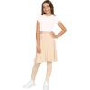 image:imageSTRETCH IS COMFORT Girls Knee to Midi Length Aline Skirt with Builtin Shorts or Leggings  Size 416Beige
