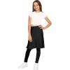 image:imageSTRETCH IS COMFORT Girls Knee to Midi Length Aline Skirt with Builtin Shorts or Leggings  Size 416Black
